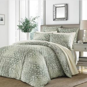 Stone Cottage Abingdon Green Duvet Set Queen New